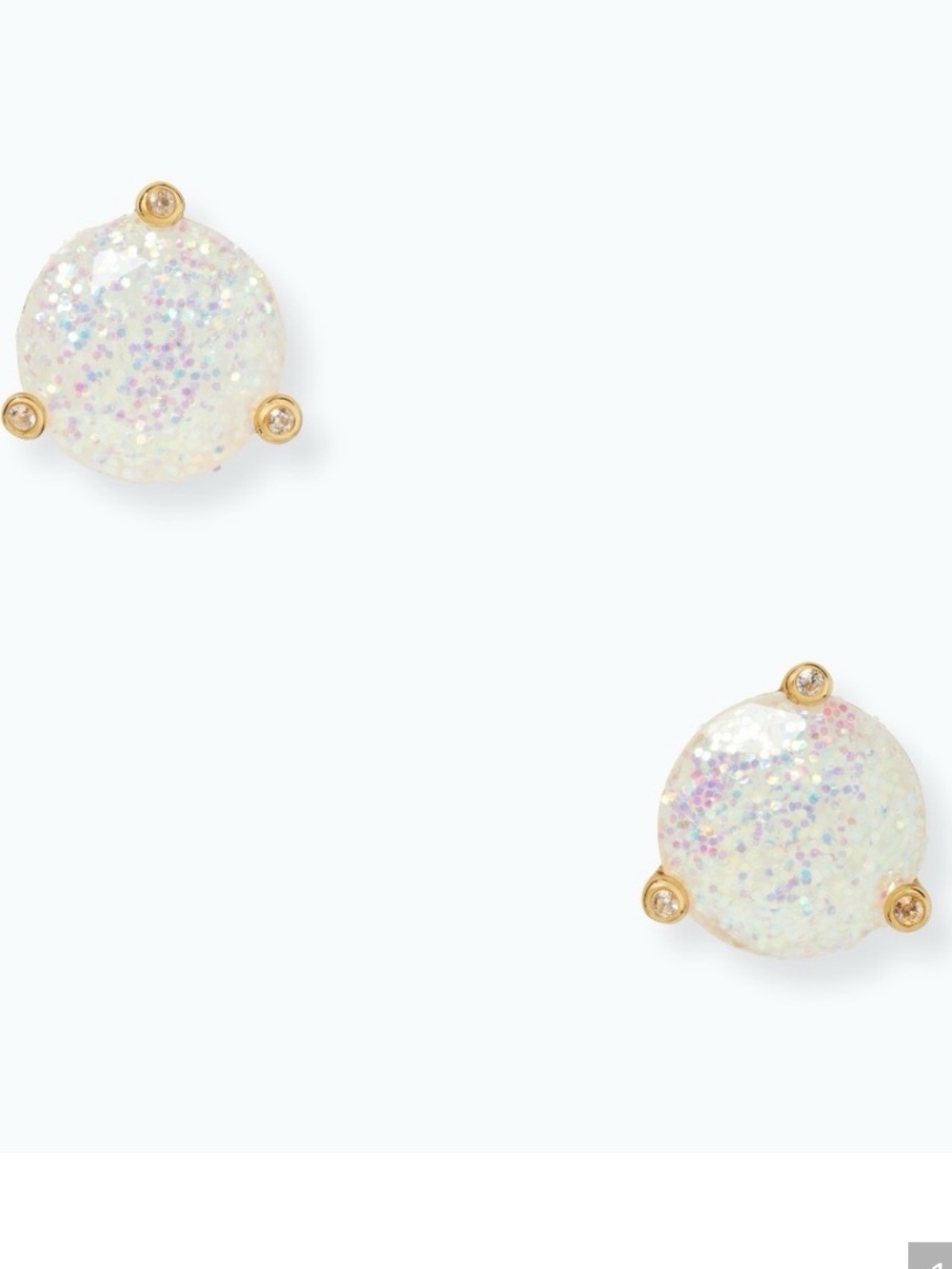 NWT~KATE SPADE~Rise and Shine Glitter Studs